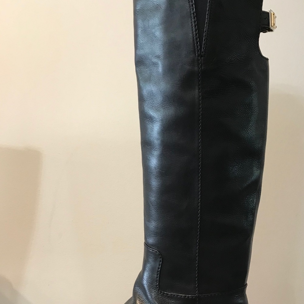 Dolce & Gabbana Black Leather KneeHi Riding Boots - Picture 3 of 6